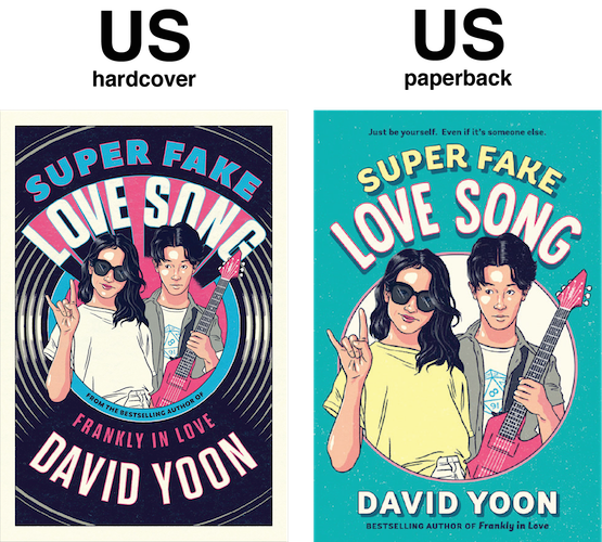 HOLY, MOTHER COVER! • HC vs PB Cover Changes: Frankly in Love by David Yoon